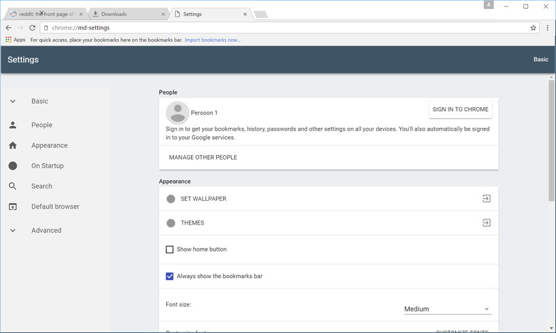 chrome-material-design