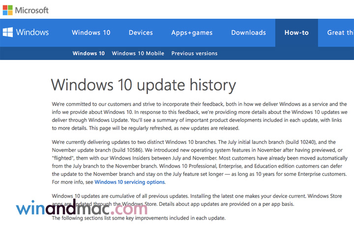 windows-10-update-history
