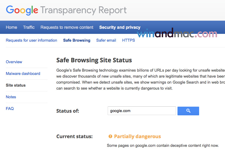 google-safe-browsing-site-status
