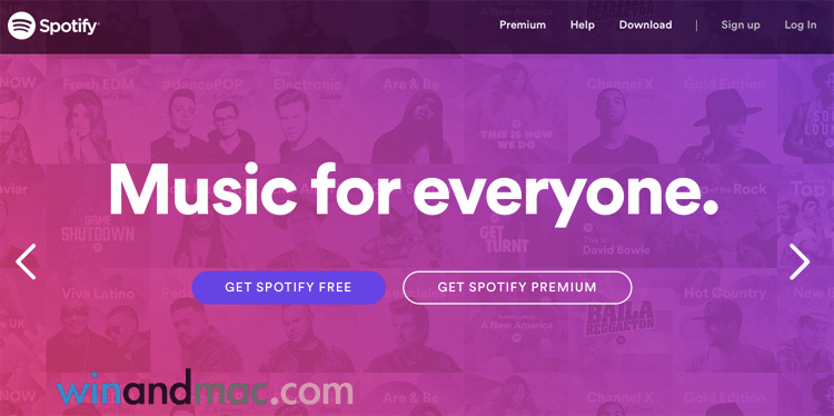 spotify-front-page