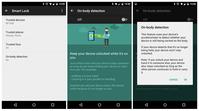 android-on-body-detection