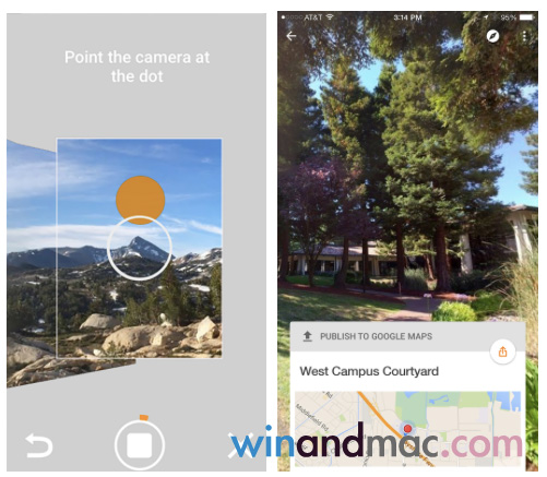 Google Street View apps for iOS and Android