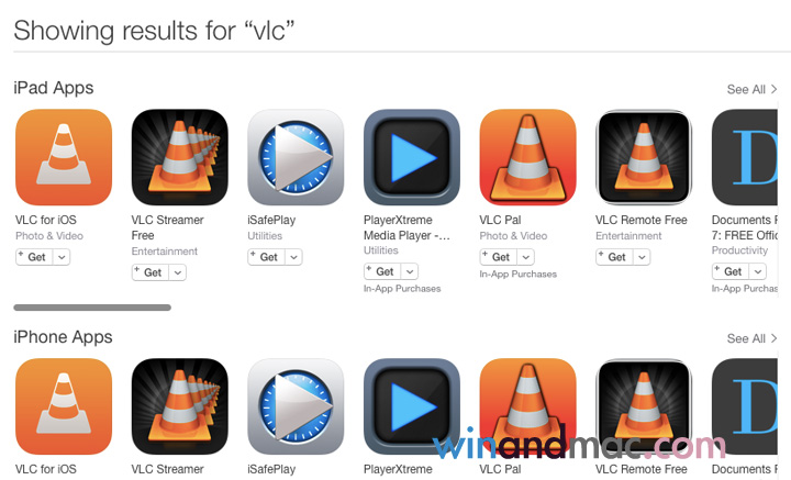 Какие форматы поддерживает vlc для ios